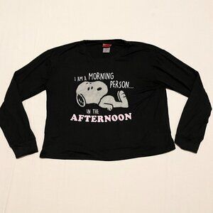 Snoopy Long Sleeve Shirt Womens Size Small Peanuts